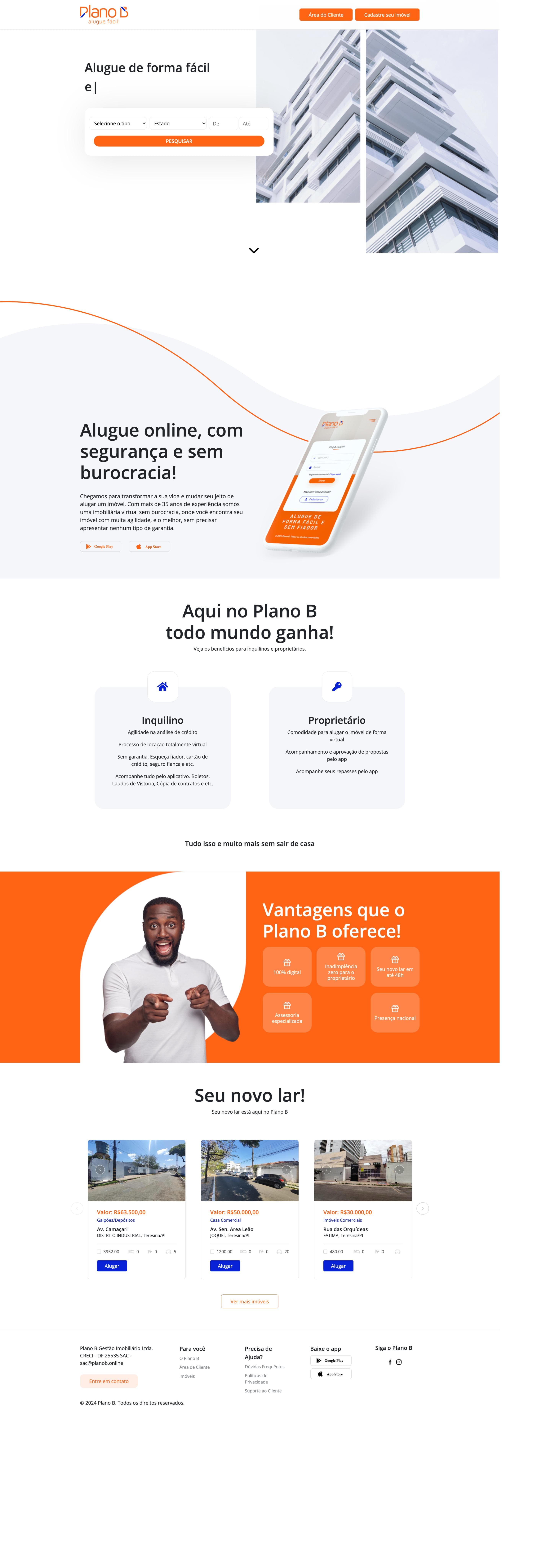 Site Ideia TI - Portal Imobiliário