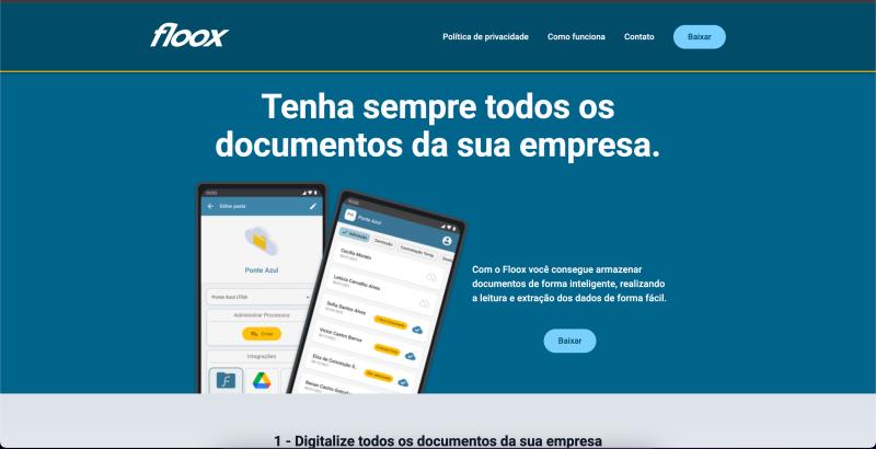 App Floox - Plataforma de Gestão de Documentos